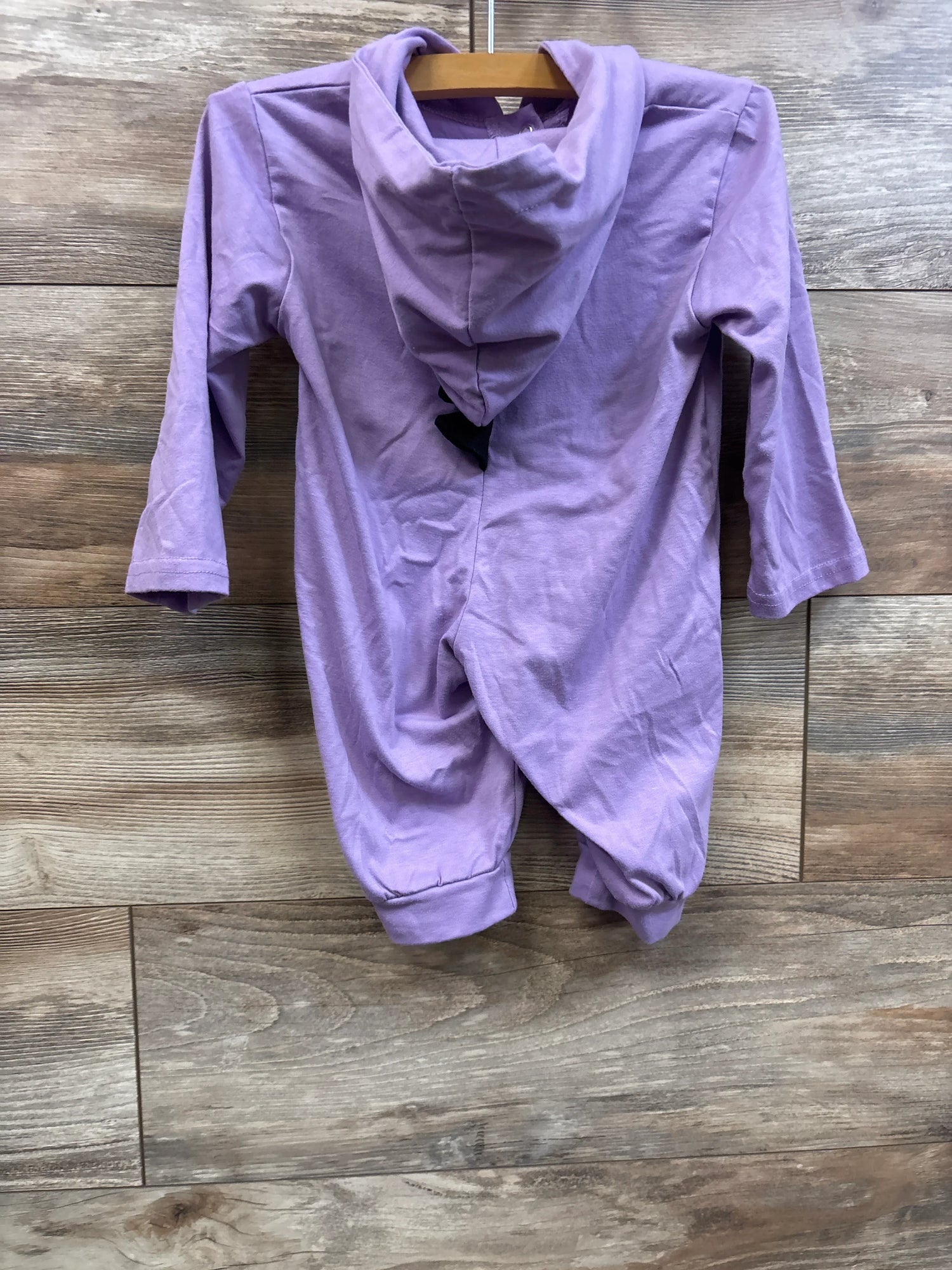 Hooded Dinosaur Spike Coverall Purple sz 3-6m