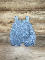 Carter's Blue Floral Chambray Shortie Romper sz Newborn - Me 'n Mommy To Be