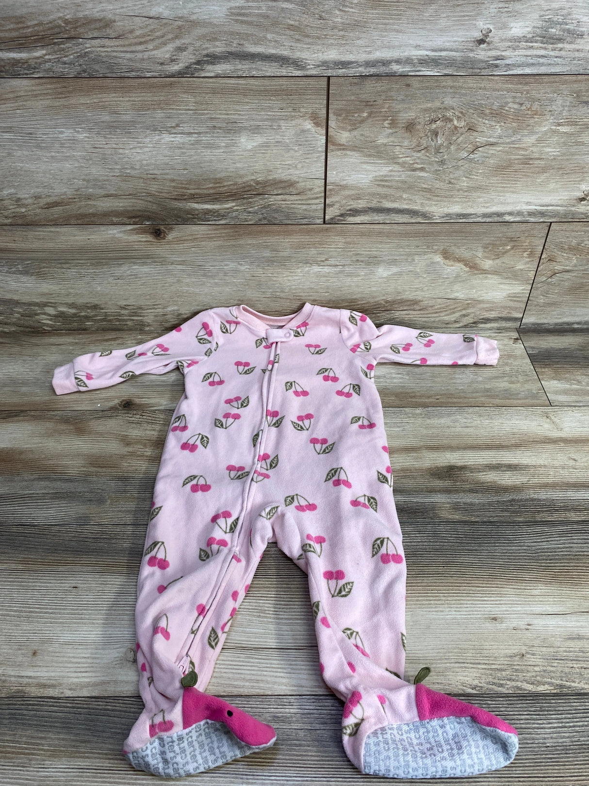 Carter's Cherry Print Blanket Sleeper Pink sz 18m
