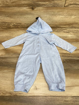 Hooded Coverall Blue sz 3m