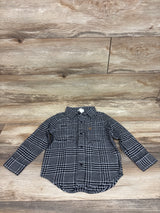 NEW Baby Gap Organic Cotton Flannel Shirt in Grey Heather sz 4T