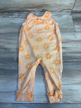 Cat & Jack Sun Print Sleeveless Jumpsuit Orange sz 6-9m