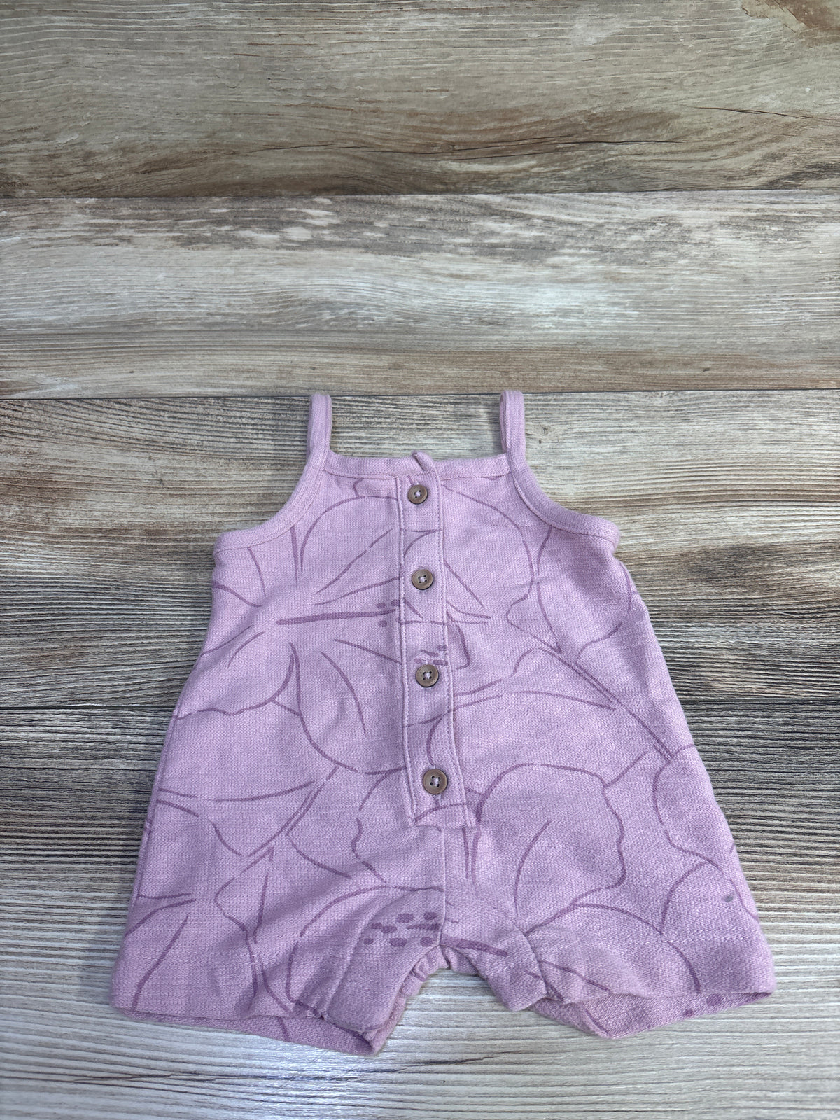 Just One You Henley Tank Shortie Romper Pink sz Newborn