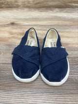 Toms Tiny Alpargata Shoes Navy sz 5c