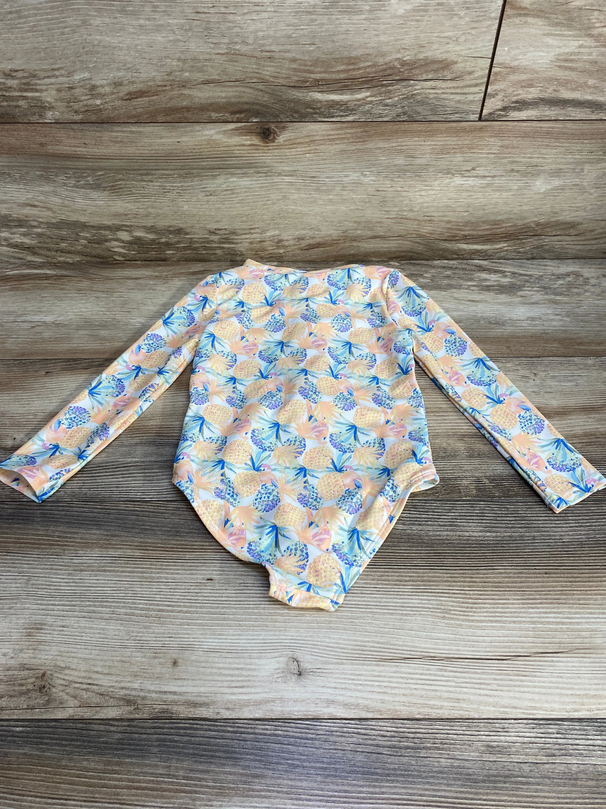 Carter's 1pc Pineapple Rashguard Swimsuit White sz 3T - Me n Mommy To Be