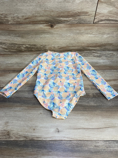 Carter's 1pc Pineapple Rashguard Swimsuit White sz 3T - Me n Mommy To Be