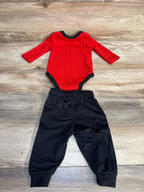 Nike 2pc Waffle Knit Bodysuit & Bottoms Set Red sz 3m