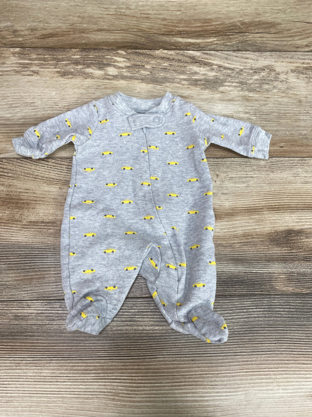 Amazon Essentials Car Print Sleeper Grey sz Preemie