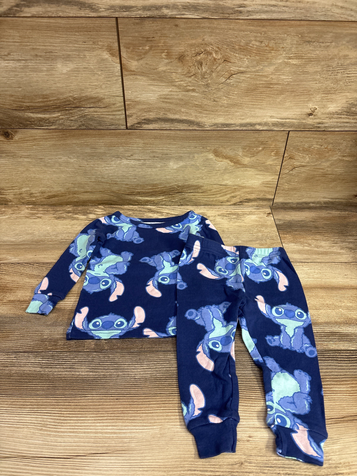 Disney Stitch 2pc Pajama Set Blue sz 18m