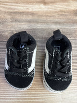 Vans Old Skool 'Black White' Crib Shoes sz 1c