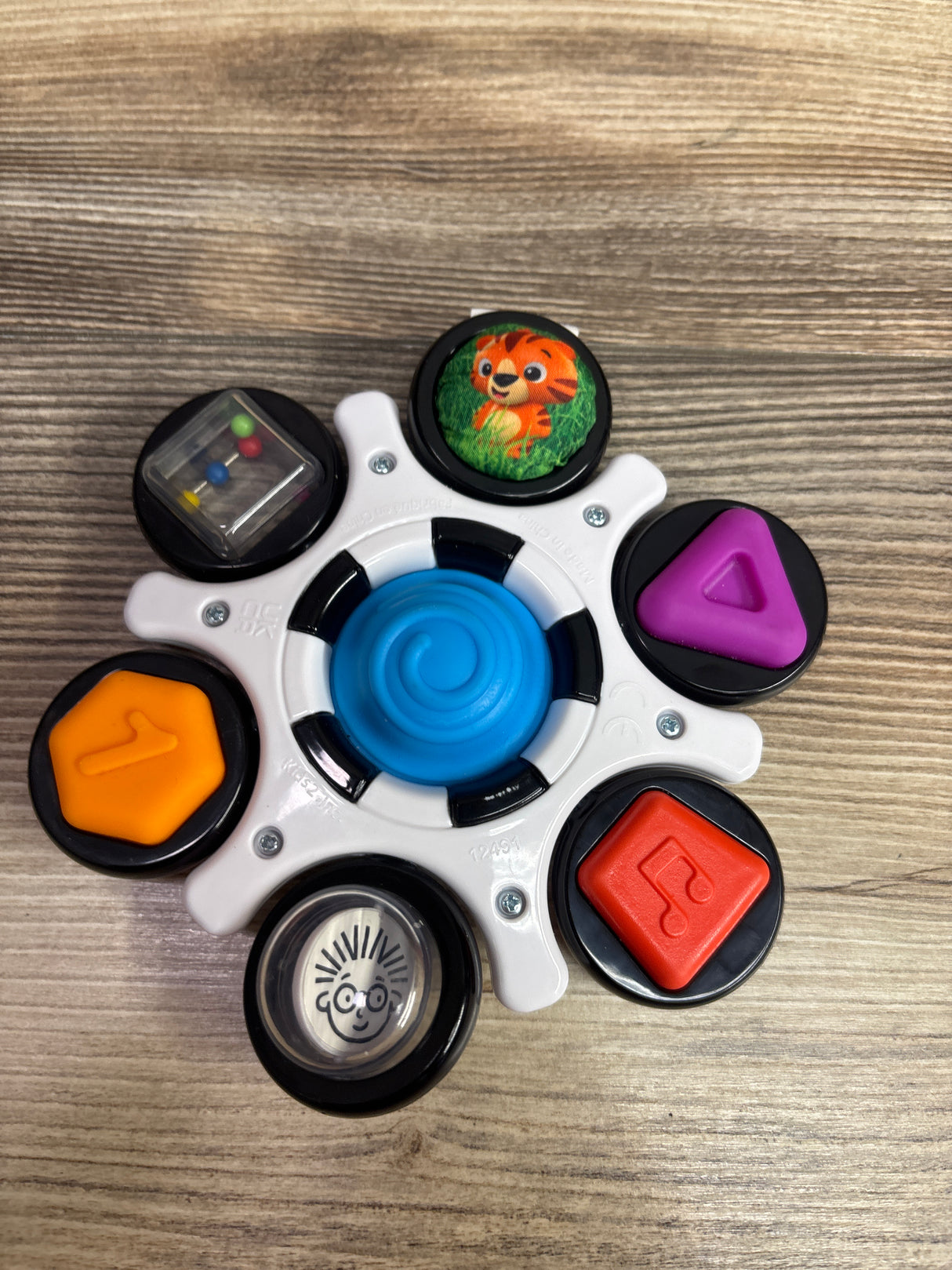 Baby Einstein Curiosity Clutch Fidget Sensory Toy and Pop It Rattle