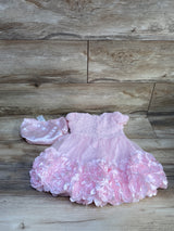 Nannette Baby 2pc Rosette Dress & Bloomers Pink sz 24m