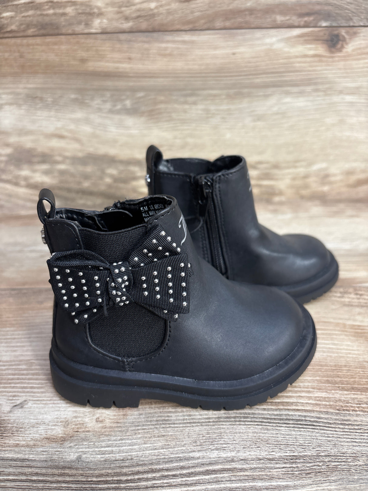 NWOT Juicy Couture Lil Arcadia Ankle Boots Black sz 5c