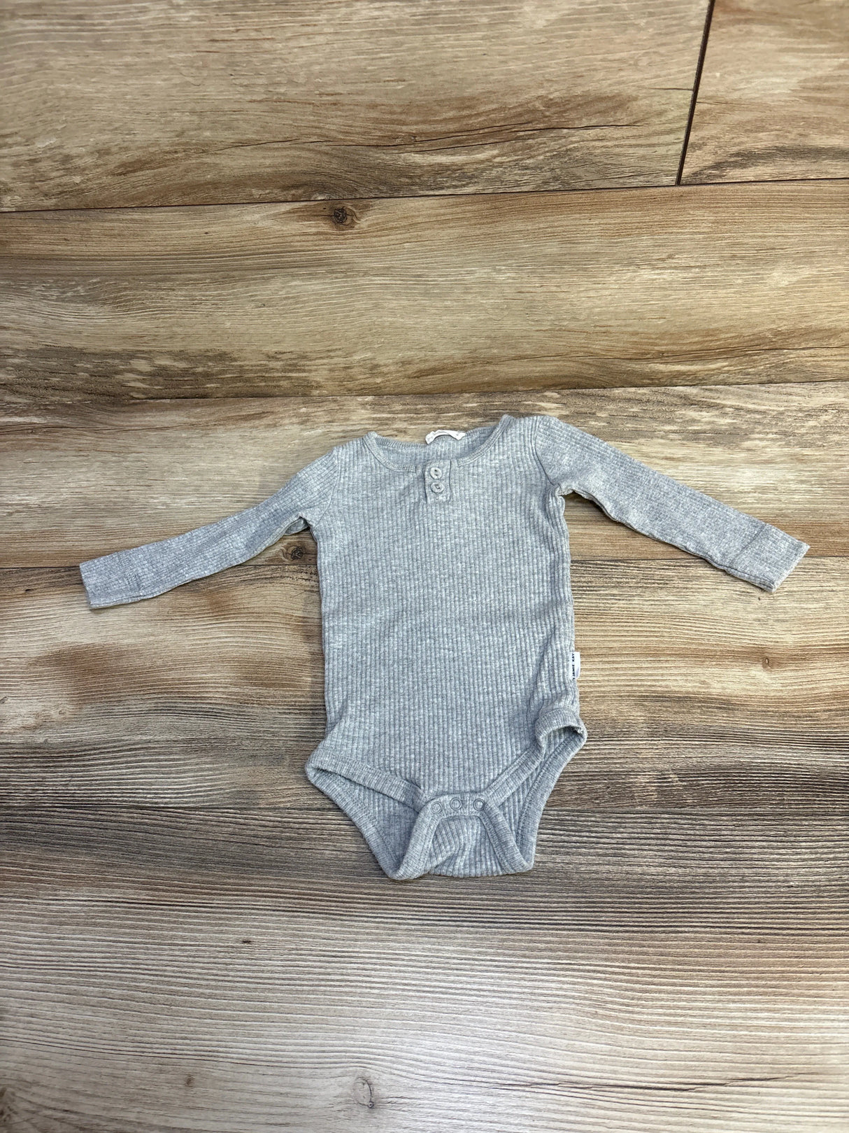 Jamie Kay Organic Long Sleeve Bodysuit Grey sz 6-12m