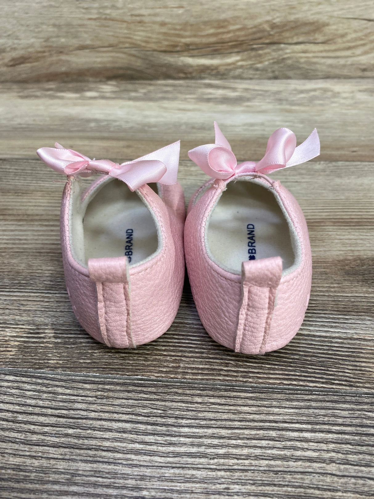Lucky Brand Bow Mary Jane Crib Shoes Pink sz 4c