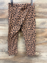 Disney Junior Minnie Mouse Ribbed Leopard Leggings Brown sz 5T