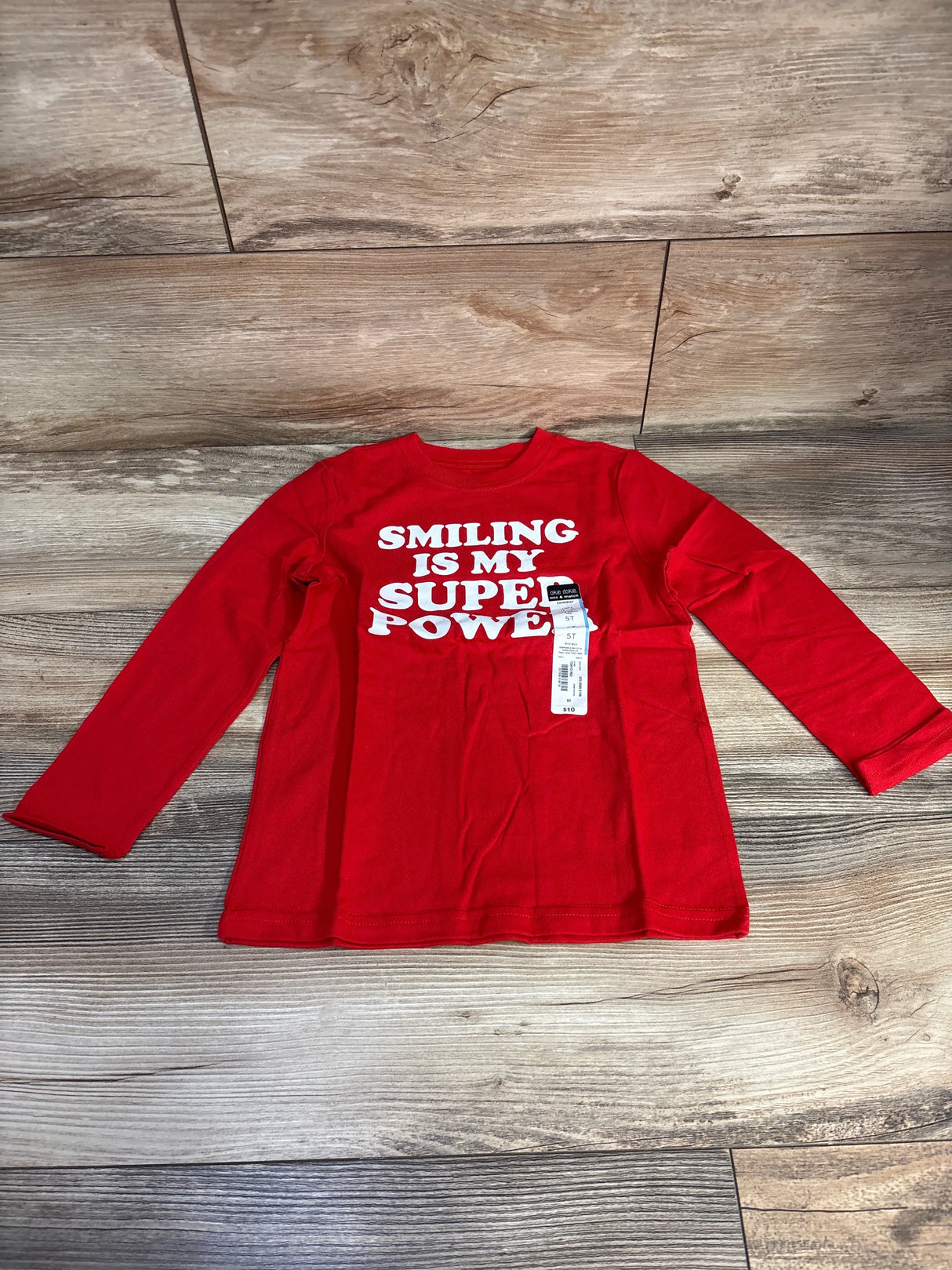 NEW Okie Dokie Smiling Red Shirt sz 5T