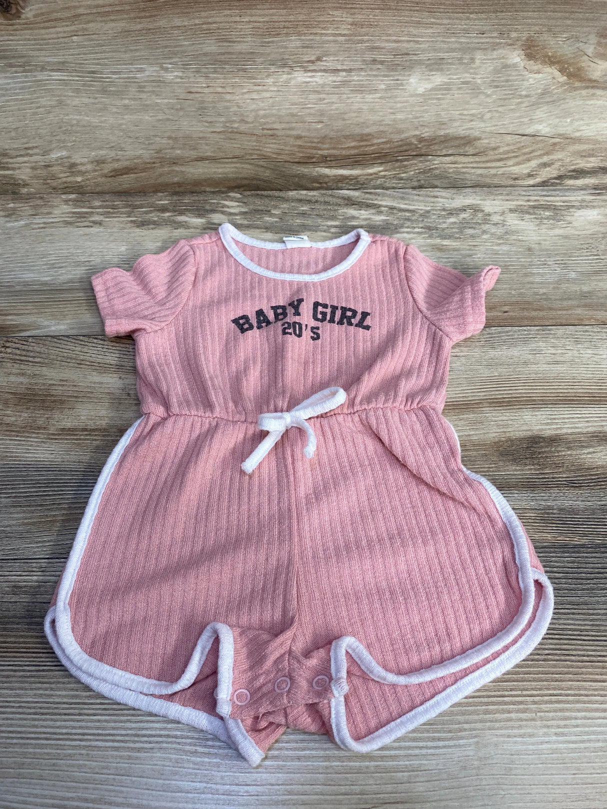 Shein Baby Girl 20's Romper Pink sz 12-18m - Me n Mommy To Be