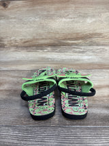 Star Wars Mandalorian Grogu Flip Flops Green sz 7/8c