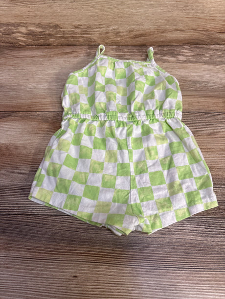 Old Navy Checkered Romper Green sz 6-12m - Me n Mommy To Be