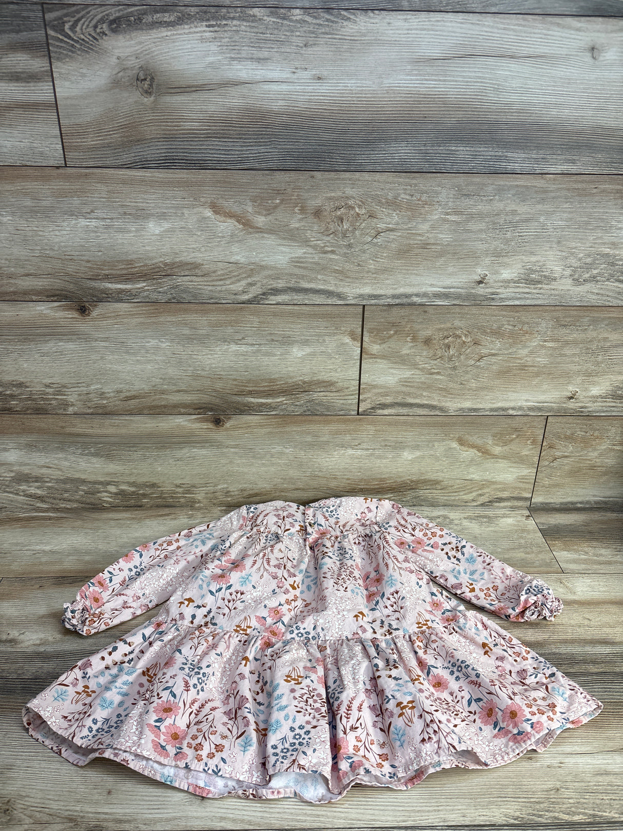 Modern Moments Floral Long Sleeve Dress Pink sz 4T