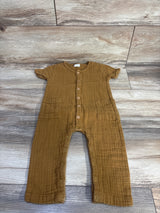 Jamie Kay Muslin Button Up Jumpsuit Brown sz 12m
