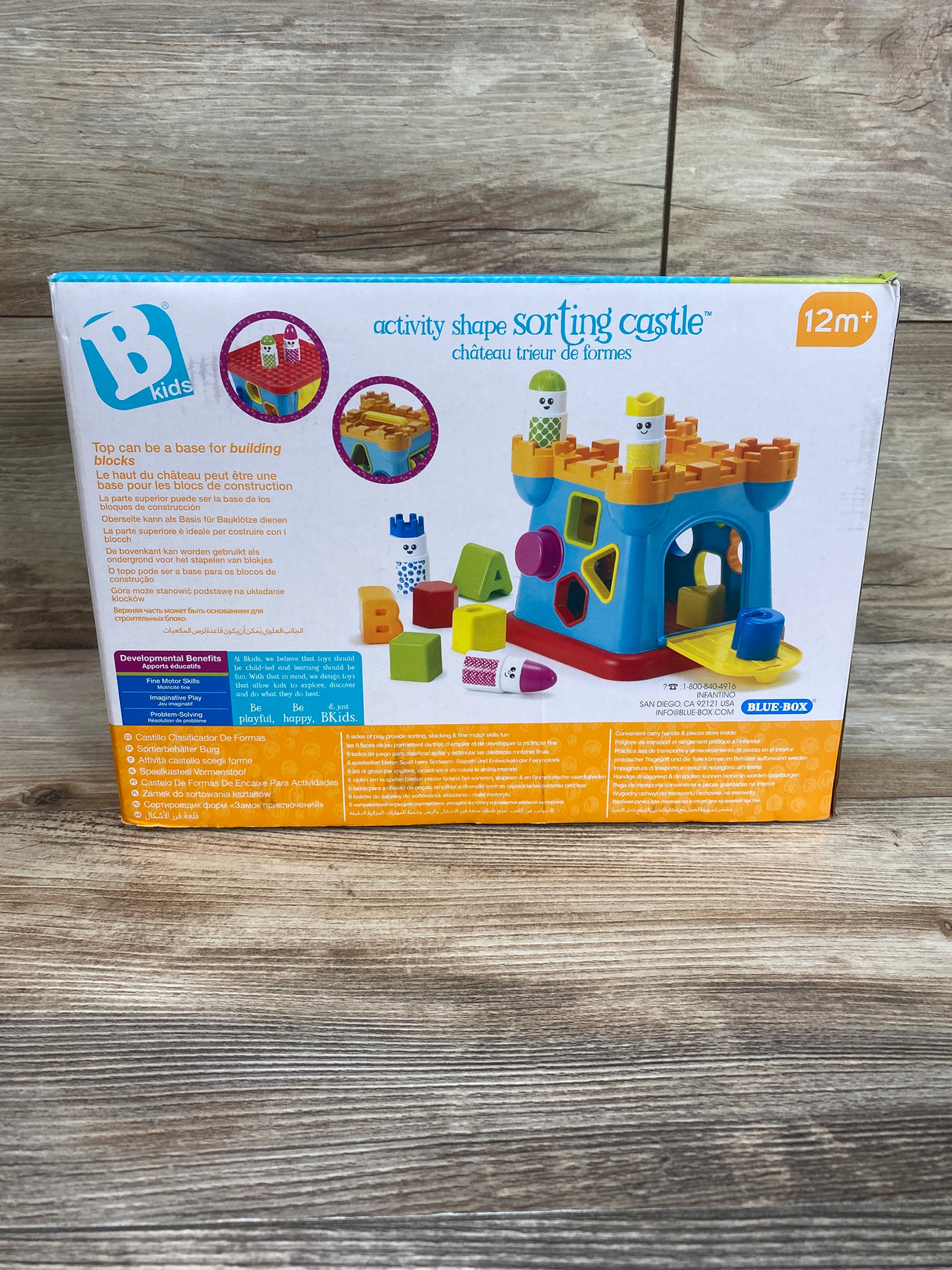 NEW B Kids Activity Shape Sorting Castle