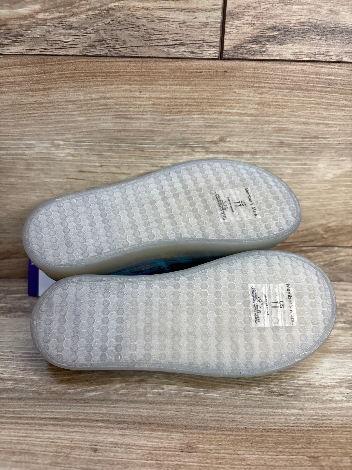 NEW Member's Mark Light-Up Play Shoes Blue sz 11c