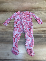 Posh P Besties Ruffled Zippered One Piece Footie Lilac sz 3-6m