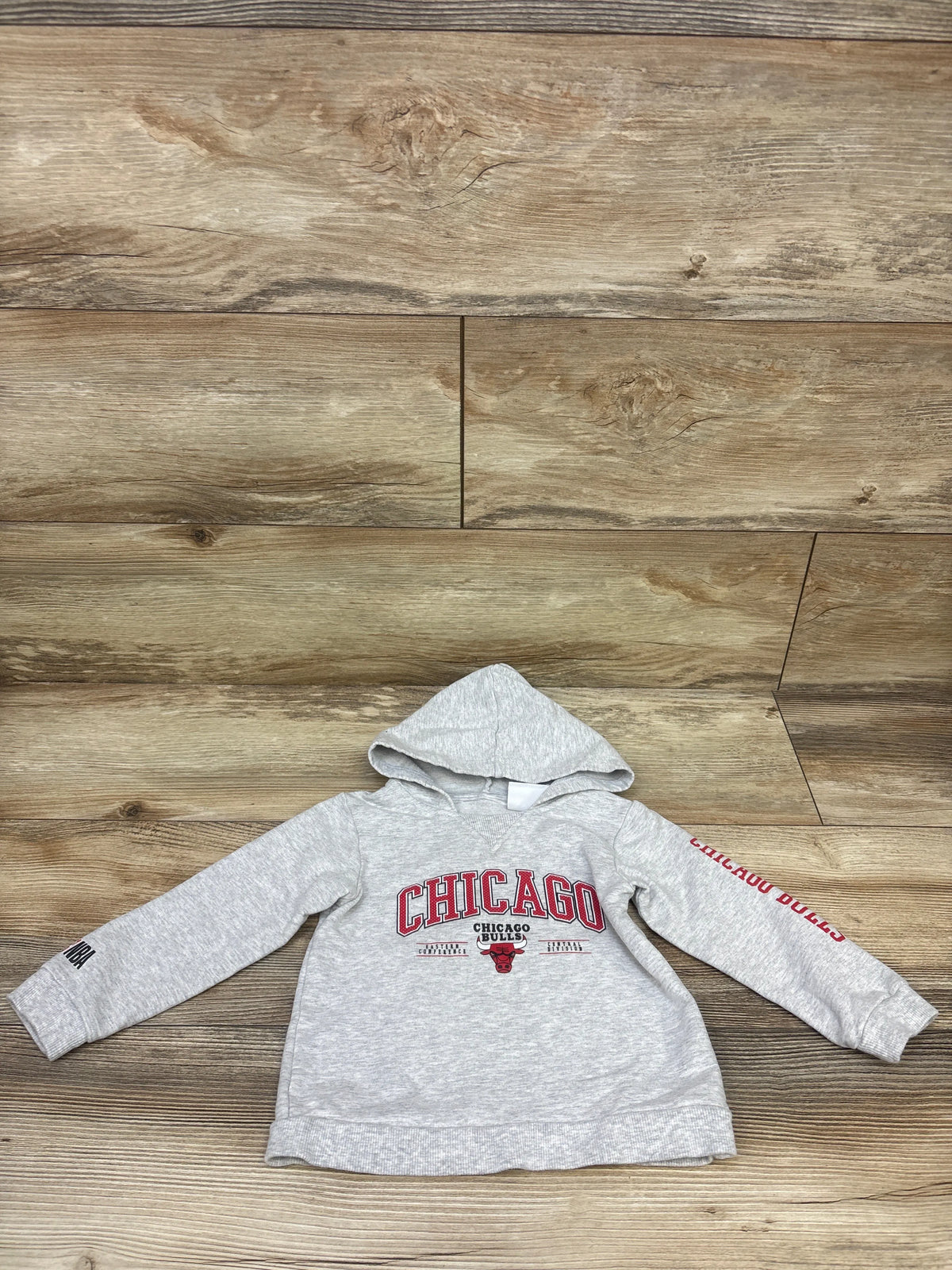 NBA Chicago Bulls Pullover Hoodie Grey sz 2T