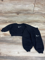 Nike 2pc Pullover Sweatshirt & Joggers Set Black sz 12m