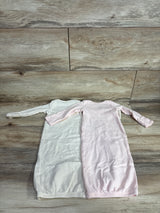 Carter's 2pk Striped Sleeper Gown Pink sz Newborn