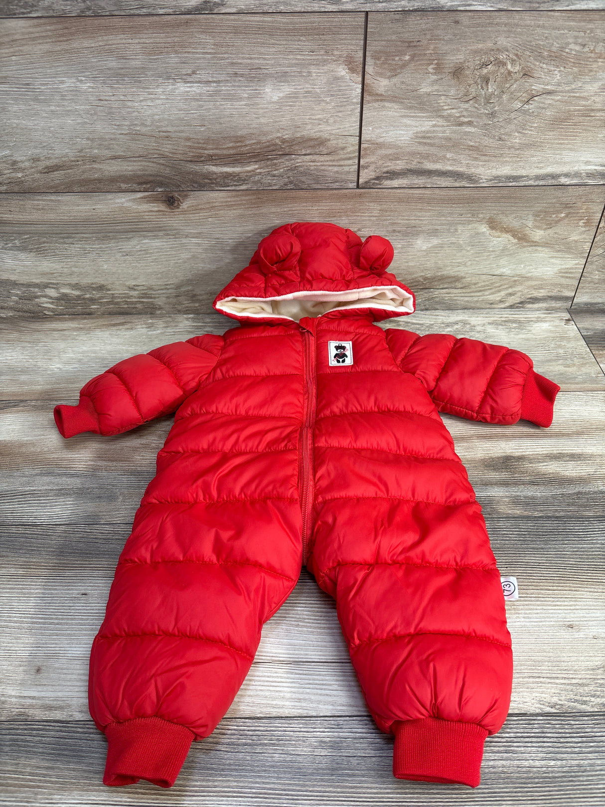 Puffer Snowsuit Red sz 6-9m