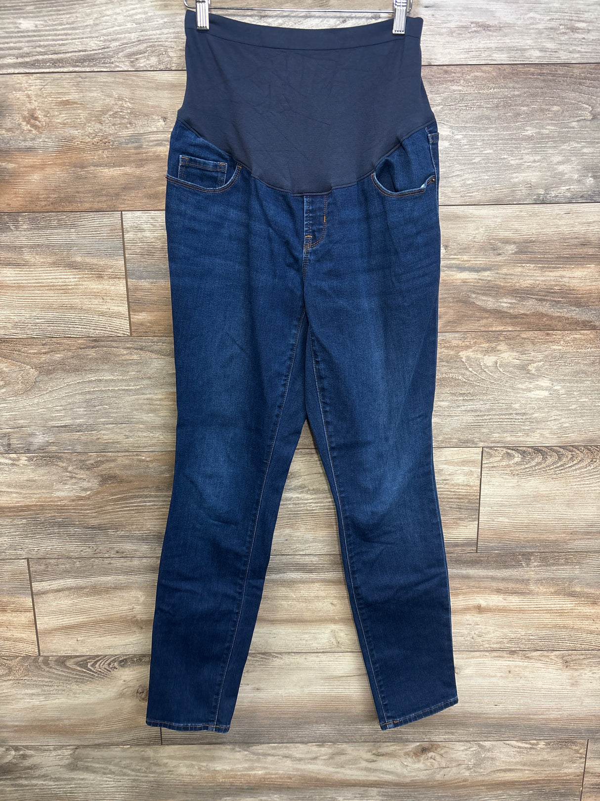 Old Navy Maternity Full Panel Skinny Jeans Blue sz Large (10 Long)