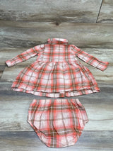 Carter's 2pc Plaid Dress & Bloomers Pink sz 18m