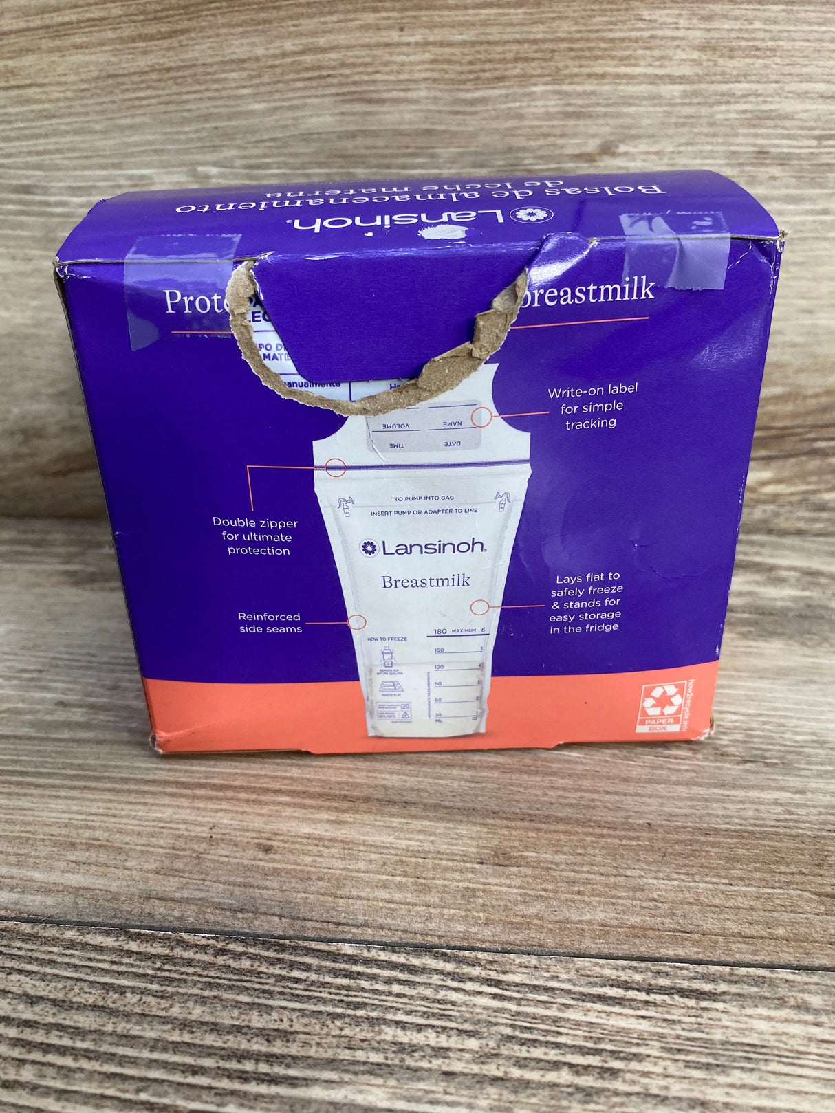 NEW Lansinoh 100ct Breastmilk Storage Bags, 6oz