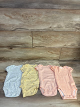 Carter's 4pk Bodysuit Set Peach sz 3m