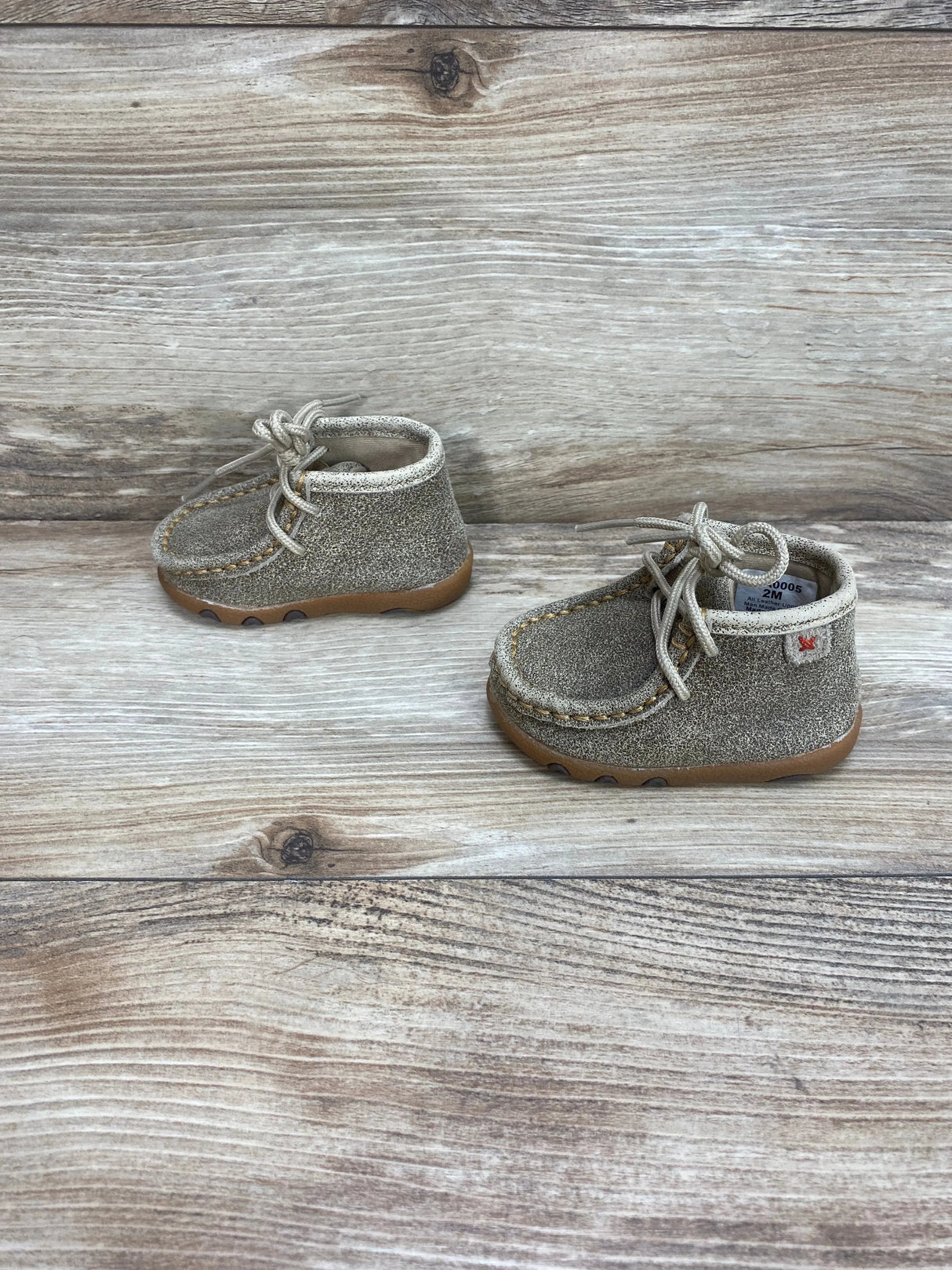 Twisted X Infant's Chukka Driving Moccasin Brown Sz 2c