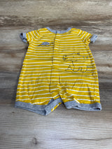 Carter's Striped Shortie Romper Yellow sz 18m