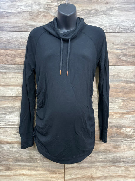 Isabel Maternity Cowl Neck Sweatshirt Black sz Small - Me n Mommy To Be