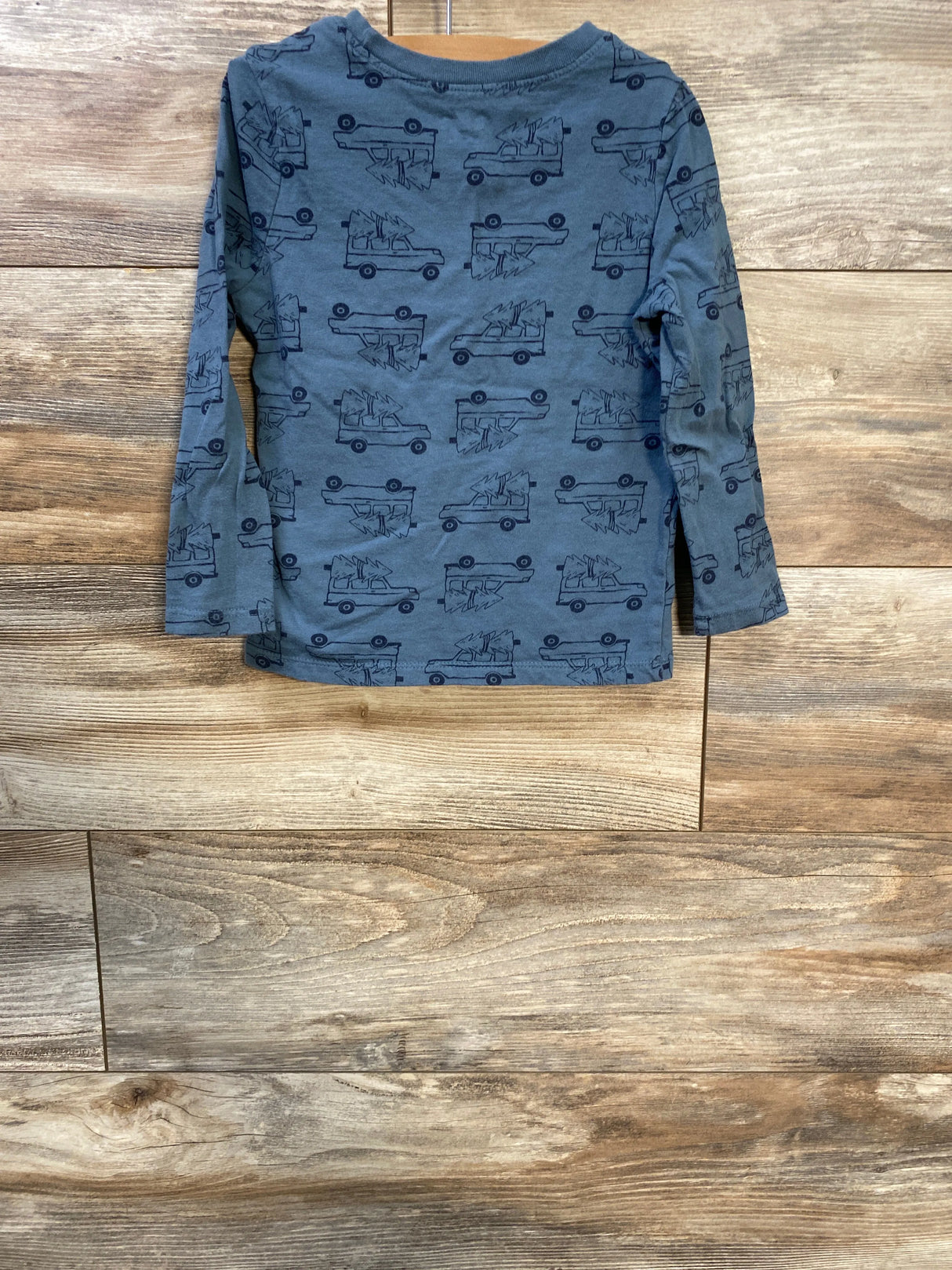 Old Navy Tree Print Shirt Blue sz 4T