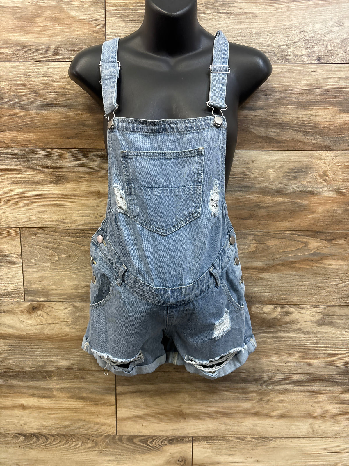 Shein Maternity Denim Overalls Blue sz Small