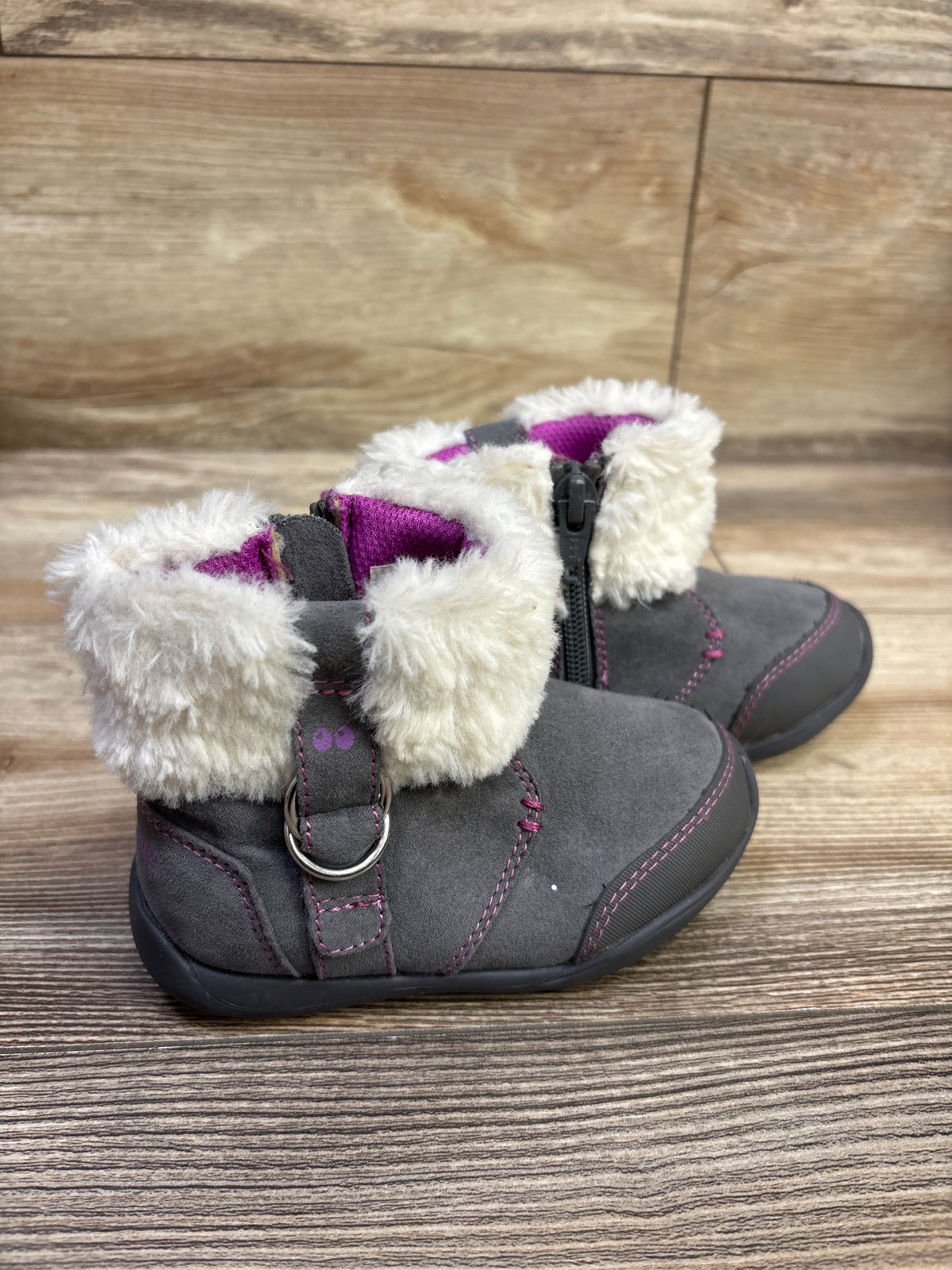 Surprize by Stride Rite Delrae Boots Grey sz 6c