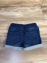 Cat & Jack Denim Drawstring Shorts Blue sz 12m