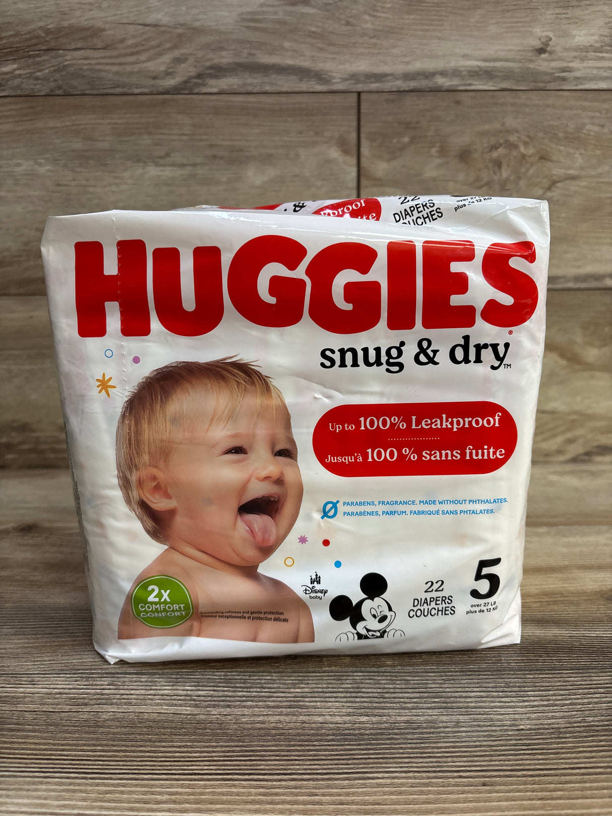 NEW Huggies Snug & Dry Diapers, 22ct Size 5