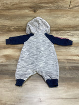 Tommy Hilfiger Hooded Coverall Navy/Grey sz 0-3m