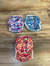 Wegreeco 3pk Reusable Swim Diapers Blue sz Small (0-8m)