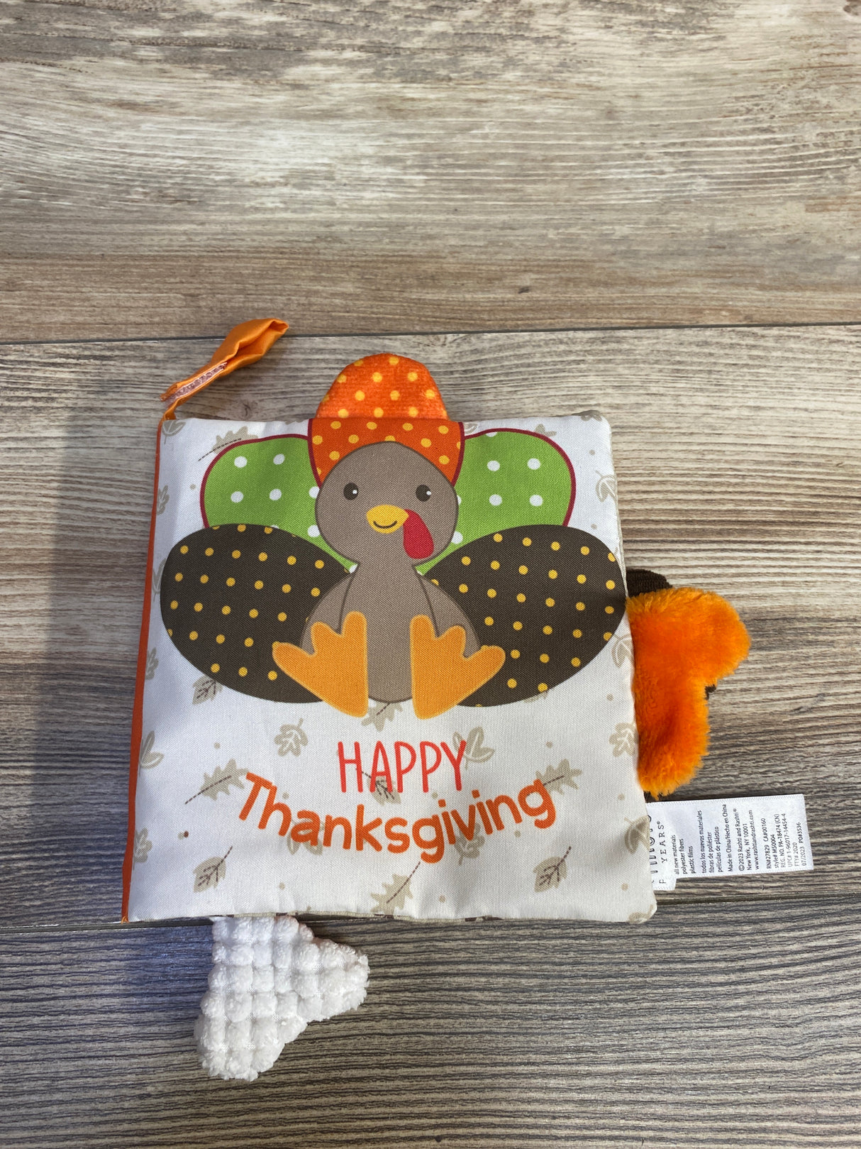 Baby Starters Magic Years Soft, Crinkle Activity Book Happy Thanksgiving