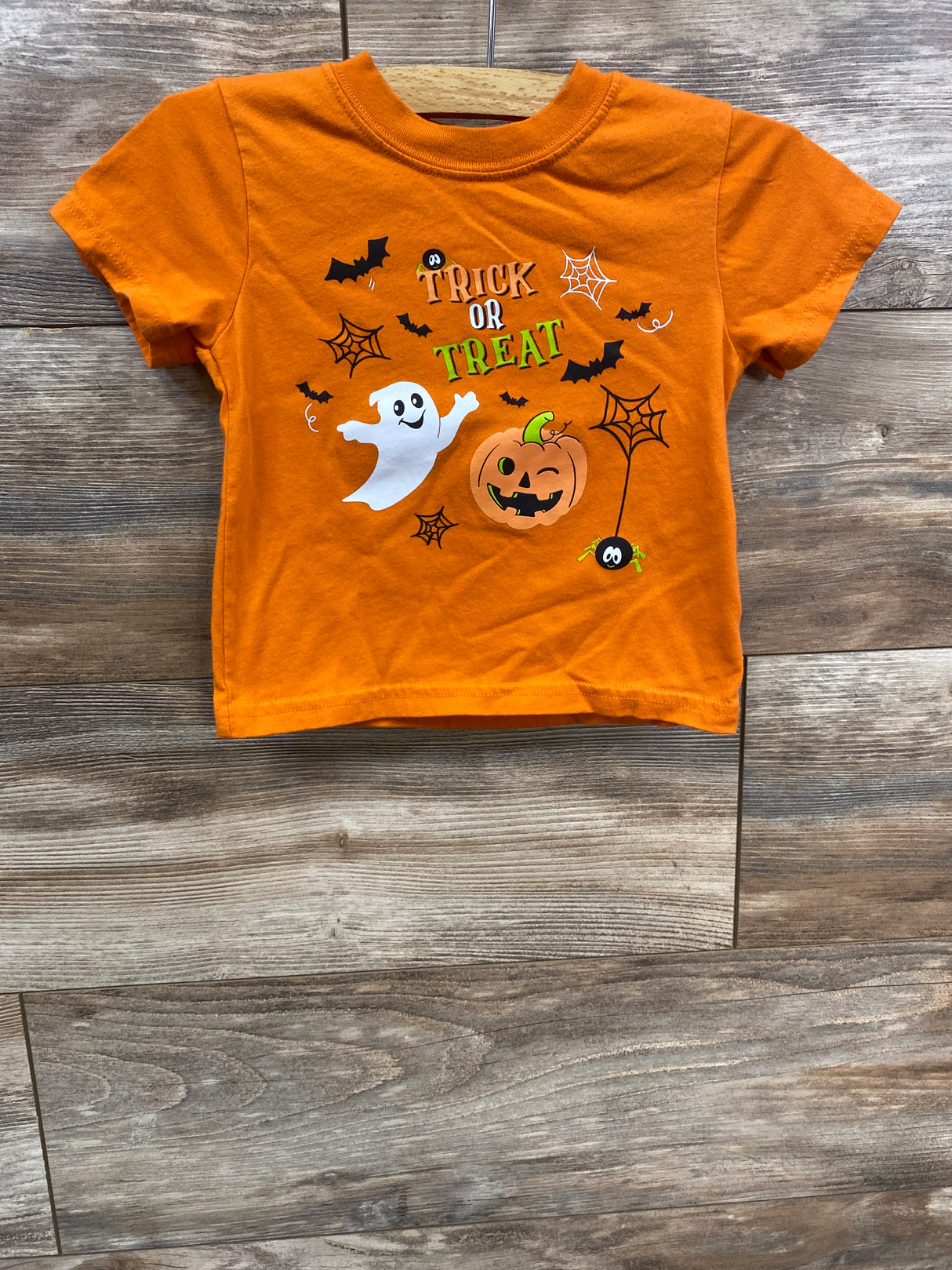 Wonder Nation Trick Or Treat Shirt Orange sz 18m