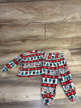 Disney 2pc Christmas Mickey Mouse Joy Pajama Set Grey sz 3T